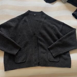 Charcoal Cardigan - Fits Men’s L